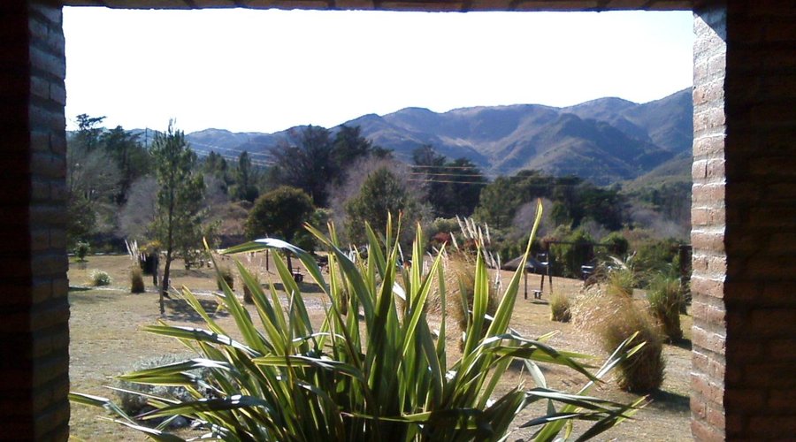 Vista desde el deck de la cabaña