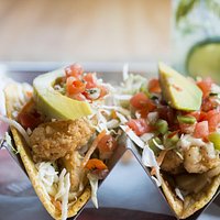 The "Two Groupies" - Fried Grouper Fish Tacos