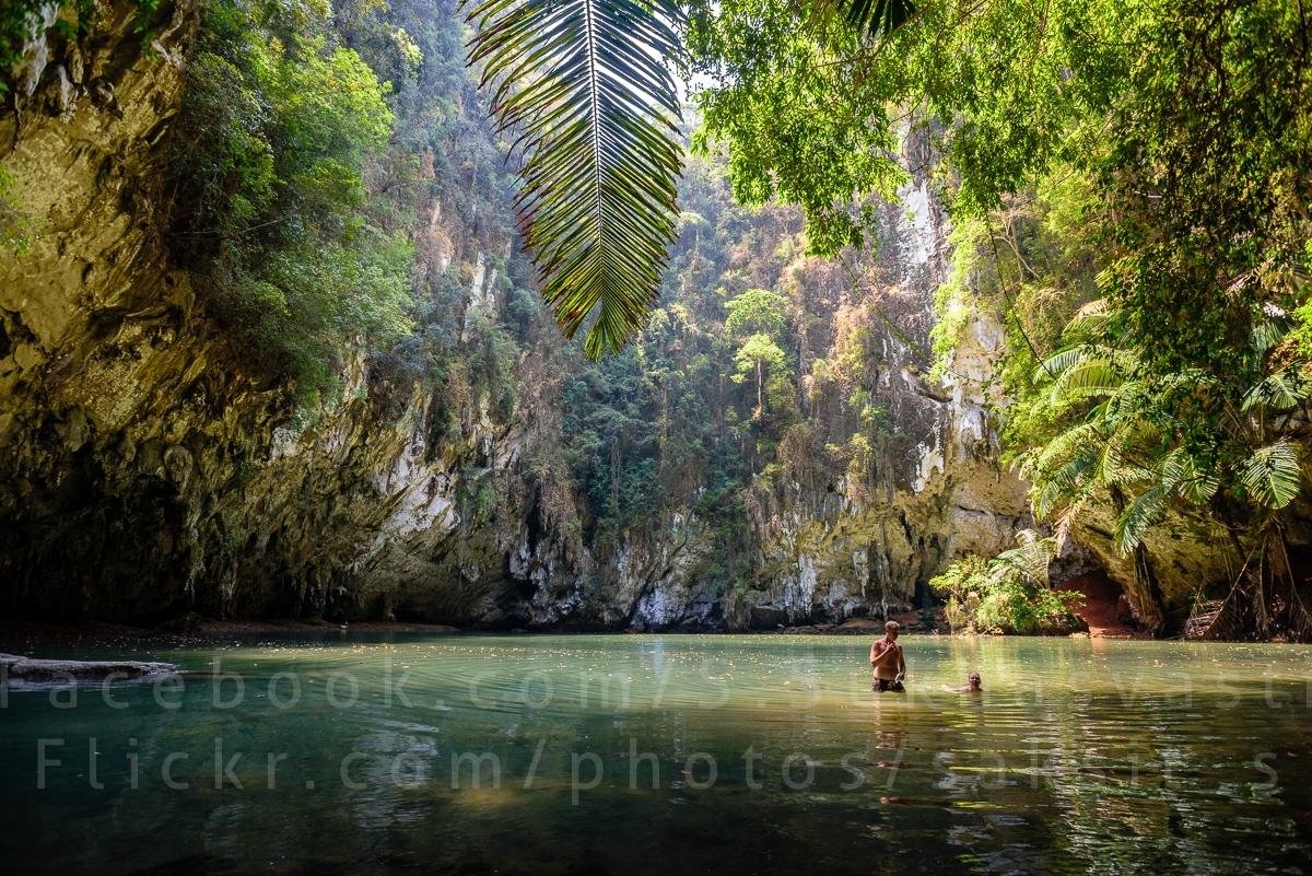 Mountain Penguin – Exploring caves in Railay Beach, Krabi, Thailand