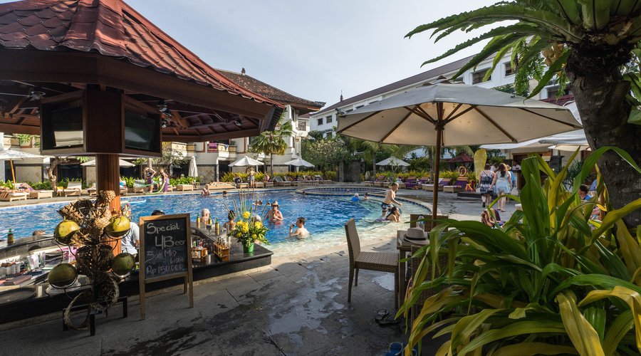 The Sunken Pool & Bar at the Grand Inna Kuta