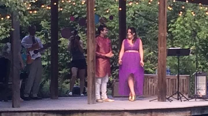 Vows under the pergola