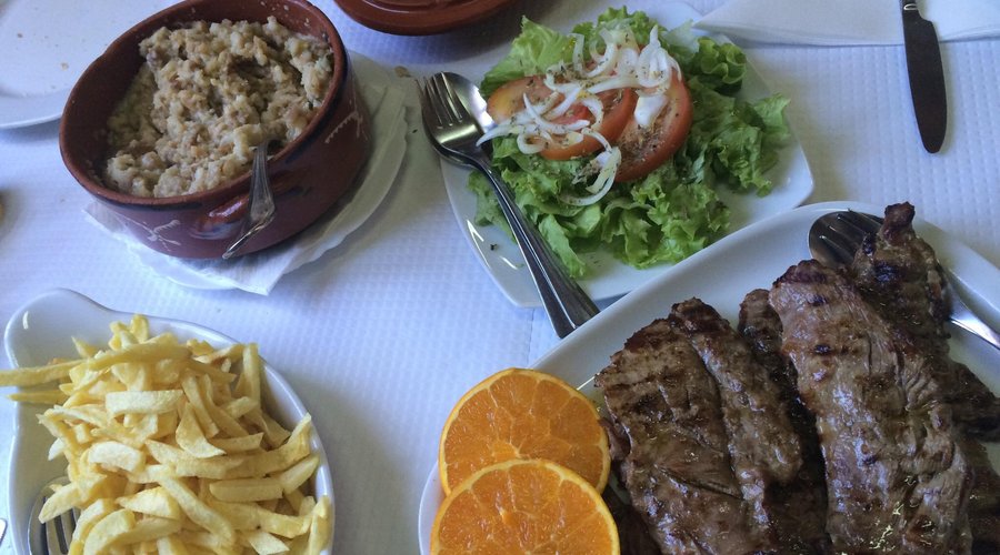 Les fameuses "Migas" tout le monde veut les goûter. Avec ces filets de porc noir un vrai régal.