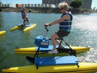 canalside water bikes