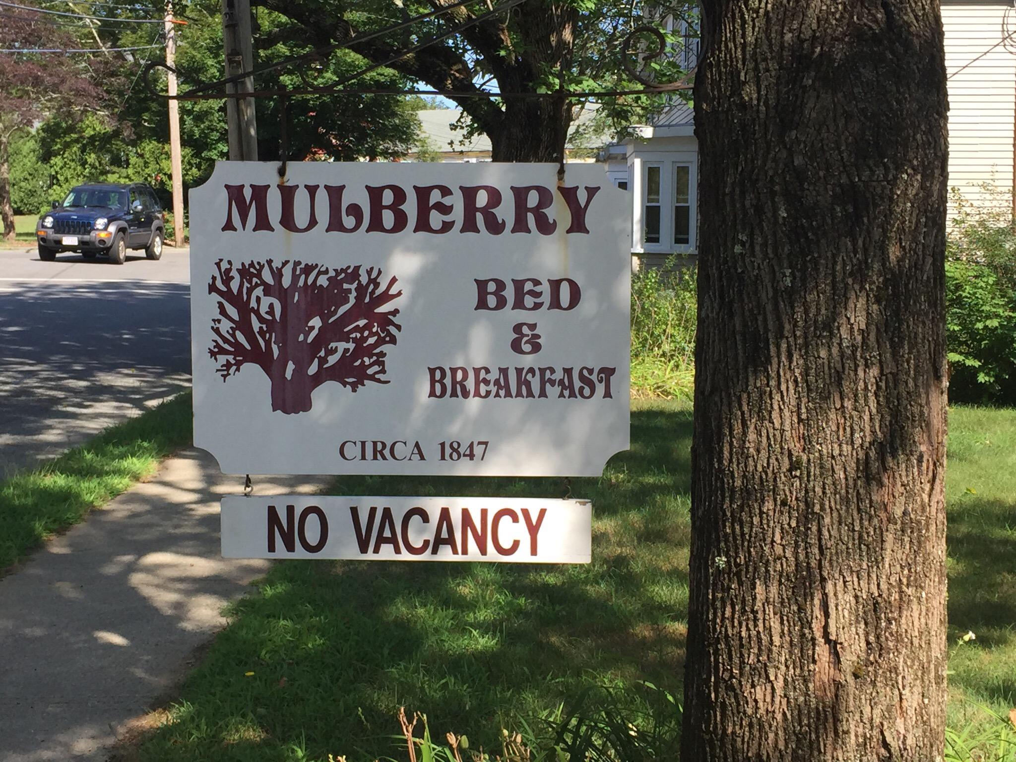 Mulberry bed and discount breakfast wareham ma