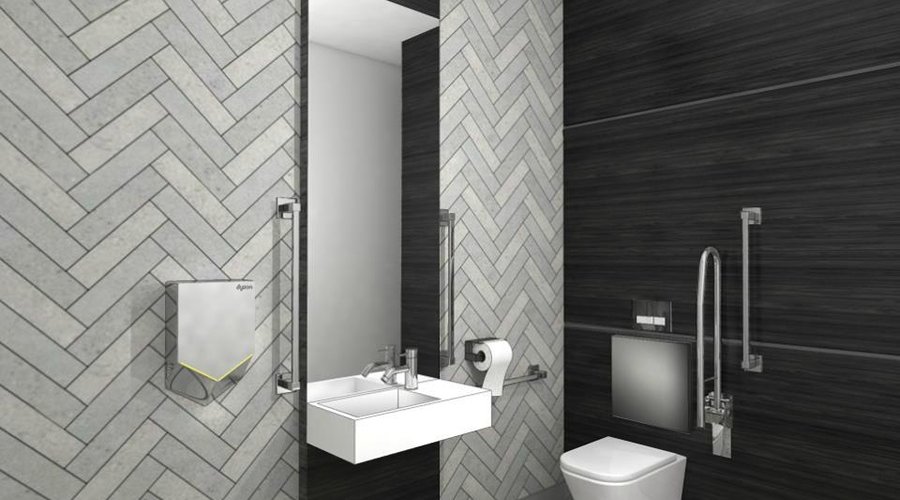 Crowne Plaza Aberdeen Airport Bathroom CGI