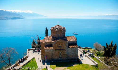 The view in Ohrid lake
