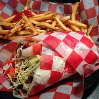 Gyro with fries