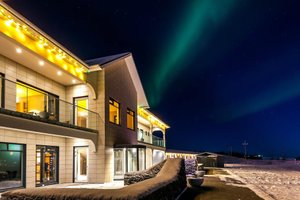 Stracta Hotel in Hella, image may contain: Night, Sky, Nature, Lighting