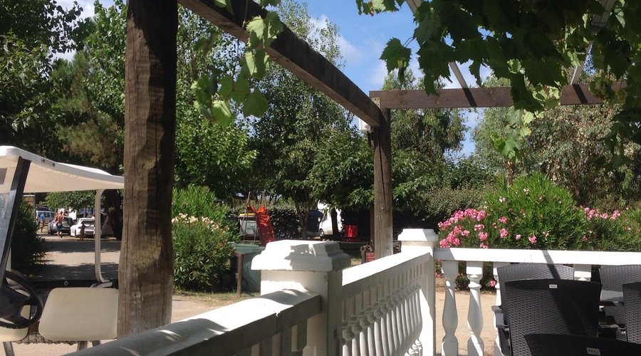 La terrazza della reception