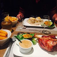 Jambonneau sauce dijonnaise, vol au vent, cadre intérieure, ticket de caisse.