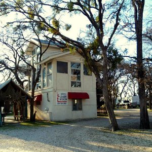 The office on the tree and the laundry area