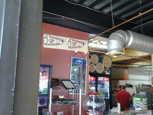 The menu and order counter.