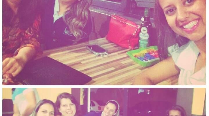 Antes e depois da pizza maravilhosa.
