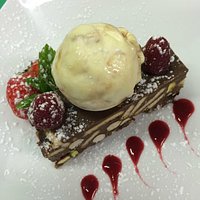 Kariba's Famous Chocolate & Pistachio Biscuit Cake