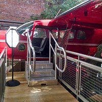 Kids can climb in and "fly" the plane