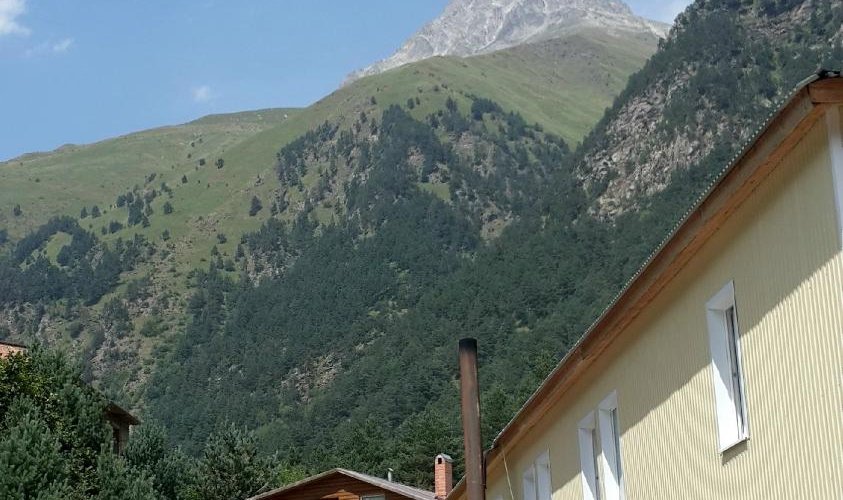 Главный корпус. Бар, столовая, номера на 2м этаже.