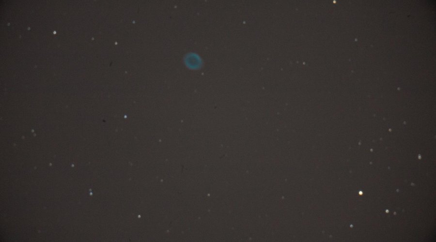 Nebula photographed through the telescope