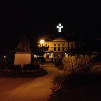 At night