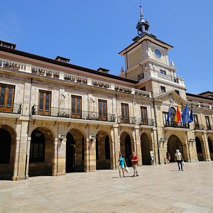 In het centrum van Oviedo