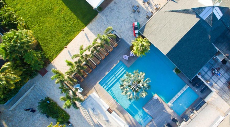 pool view from above