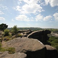 View from Black Rocks, Heights of Abraham in the centre