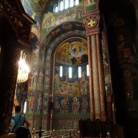 Intérieur de l'église orthodoxe