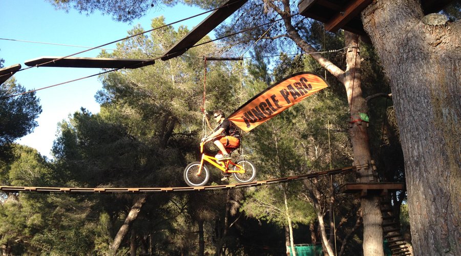 BMX on the Explorador course