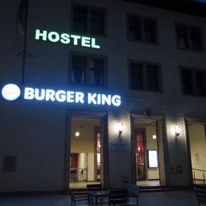 You have to check in at burger king