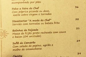 Cardápio