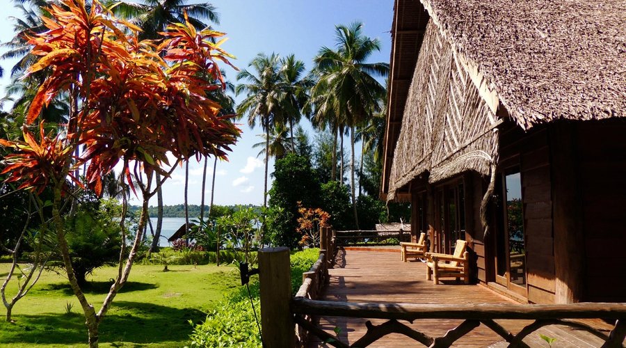 This is our main entrance. The Resort is well located. All our rooms have an ocean view. 