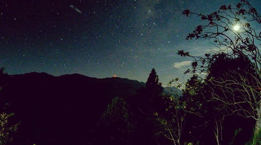 La vista desde mi cabaña