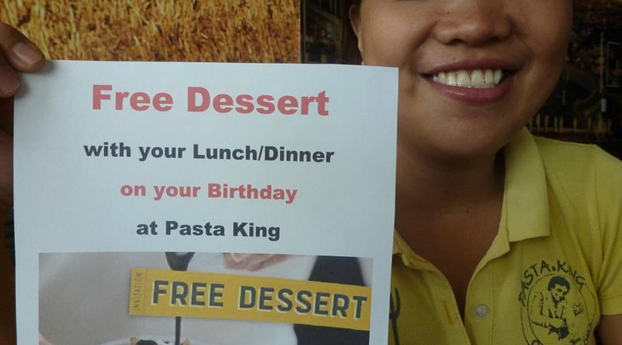Restaurant in Dumaguete, Free Dessert