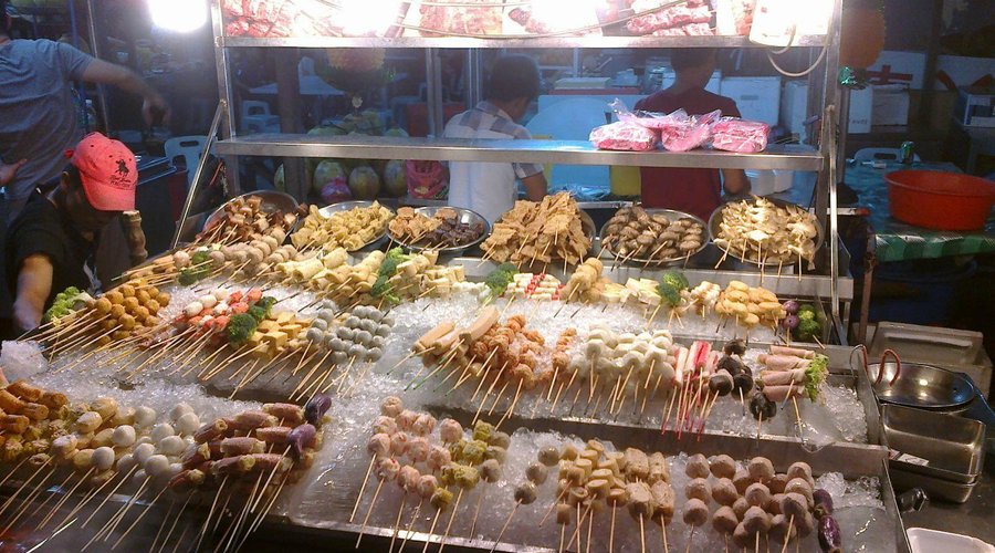 Spiedini pronti per essere cucinati...