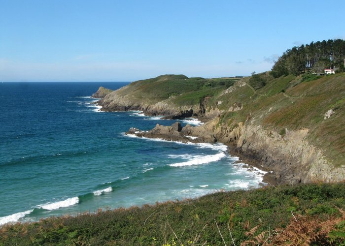 Vue sur la mer d'Iroise, du phare