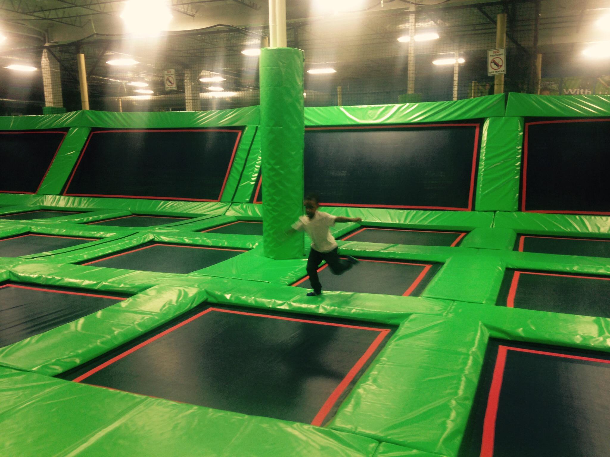 indoor trampoline house