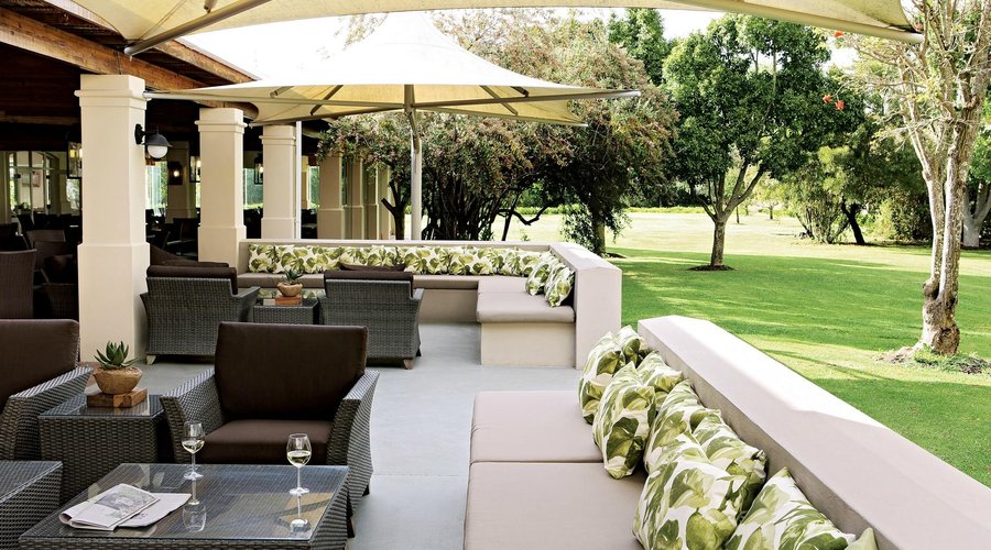 Relax with a glass of wine on our terrace