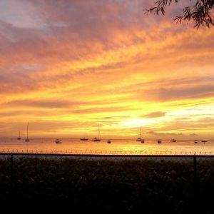 Sunset from the Beach Cottage