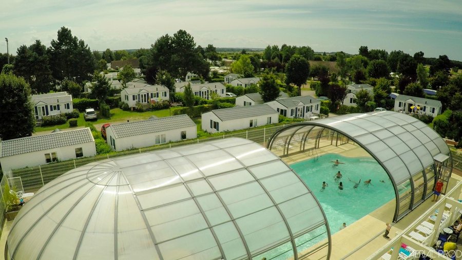 Baie de somme camping picardie piscine couverte chauffee location mobil home le walric