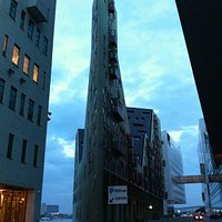 The pointed building