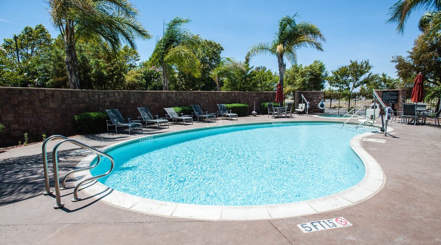 The Pool Area at the Hampton Inn & Suites Temecula