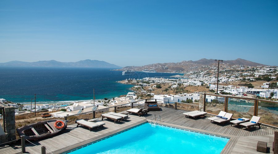 The Pool at the Tharroe of Mykonos Hotel