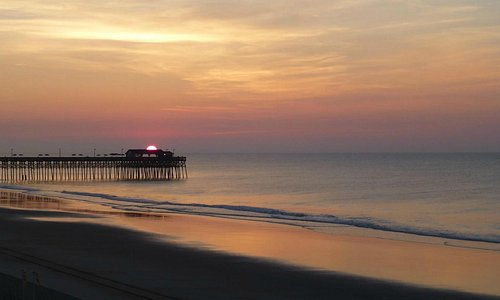 Sunrise over the pier