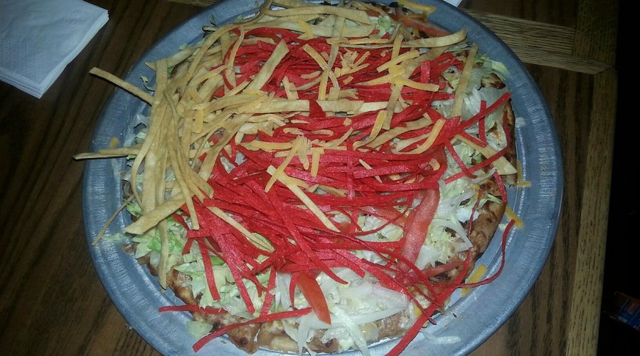 Gluten free taco pizza