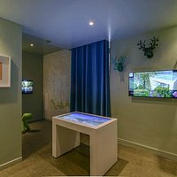 Espace dédié à la randonnée (carte, météo, panoramas, tablette géante...)