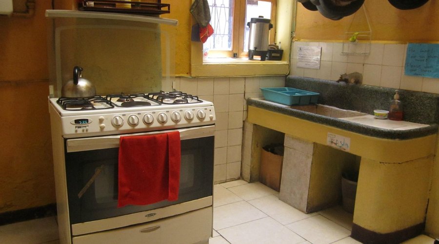 cocina muy limpia