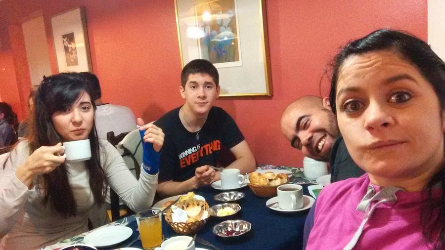 Desayuno en el hotel