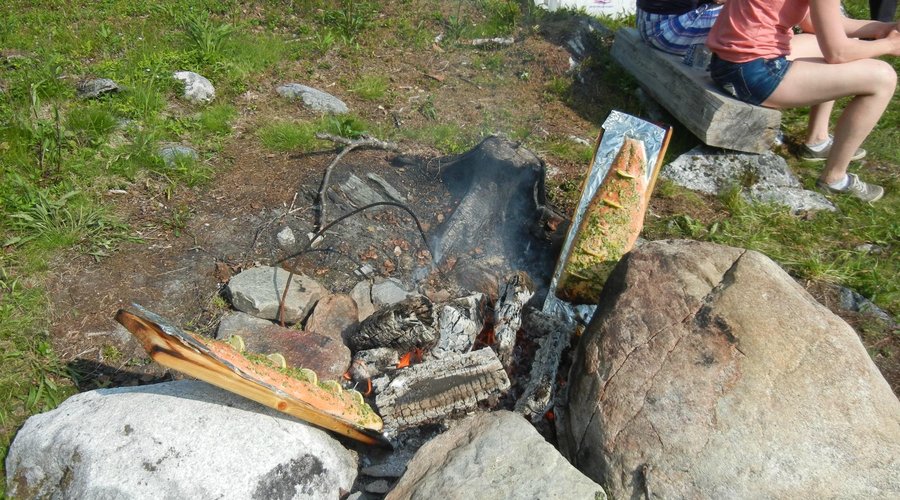 Salmon from the fire