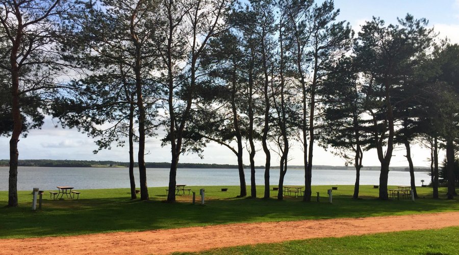 River front sites at Cornwall KOA on the West River