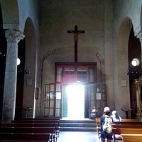 Vista dall'interno dell'entrata alla Basilica
