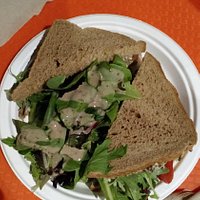 Hum-Diggity Sandwich and Salad (No chips or fries on menu)